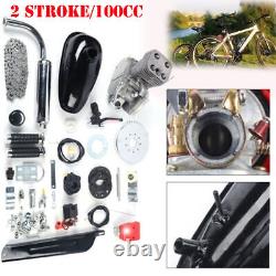 100CC 2Stroke Bicycle Petrol Gas Engine Motorised Bike Conversion Kit PedalStart