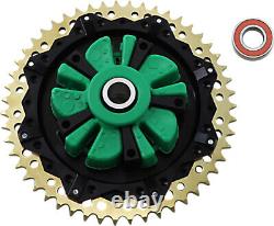 Alloy Art Cush Drive Chain Sprocket 51 Tooth Black G2CC5112 black Gold