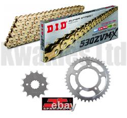 DID ZVMX Gold Chain JT Sprockets 530 Conversion for Yamaha YZF-R6 5EB 1999-2000