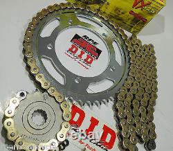 DUCATI 750SS'99/02 DID 525 GOLD CHAIN AND SPROCKETS KIT Premium 525 Conversion