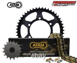 Honda MSX125 Grom 13-20 AFAM MX 428 Conversion Gold Chain and Sprocket Kit
