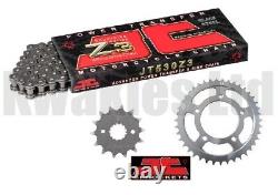 JT Z3 Black X-Ring Chain & Sprockets 530 Conversion for Yamaha YZF-R6 5MT 01-02