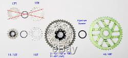 New Relic 46T +18T SPROCKET Mountain Bike Cogs Conversion Kit, Green