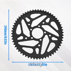 Rear Sprocket 58T For Surron Light Bee X Segway X160 X260 Black CNC For Sur-Ron