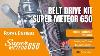 Royal Enfield Super Meteor 650 Rear Belt Drive Installation U0026 Review No More Chain Maintenance