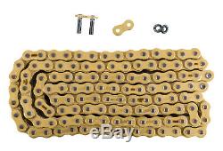 Zippers Custom Chain Conversion Kit Black Sprocket Gold O-Ring 06-17 Harley Dyna