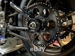 Zippers Gold Black Chain Conversion Kit Rear Front Sprocket Harley M8 Softail