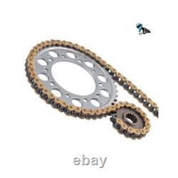 Kit chaîne et pignon Gold XRing pour Honda CBR600 F 520 Conversion 11-14