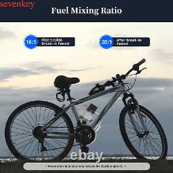 Kit de conversion de vélo motorisé avec moteur à essence de 100CC à 2 temps avec démarrage au pédalier