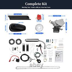 Kit de conversion de vélo motorisé avec moteur à essence de 100cc à deux temps et démarrage par pédale