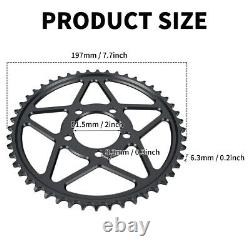 Pignon arrière NOIR de 48 dents Adapté pour Sur Ron Light Bee LBX L1E ENGRENAGE pour Segway SC