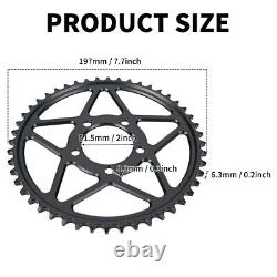 Protecteur de pignon de chaîne arrière 48T noir pour Sur-Ron LBX pour Segway Dirt Bike MO